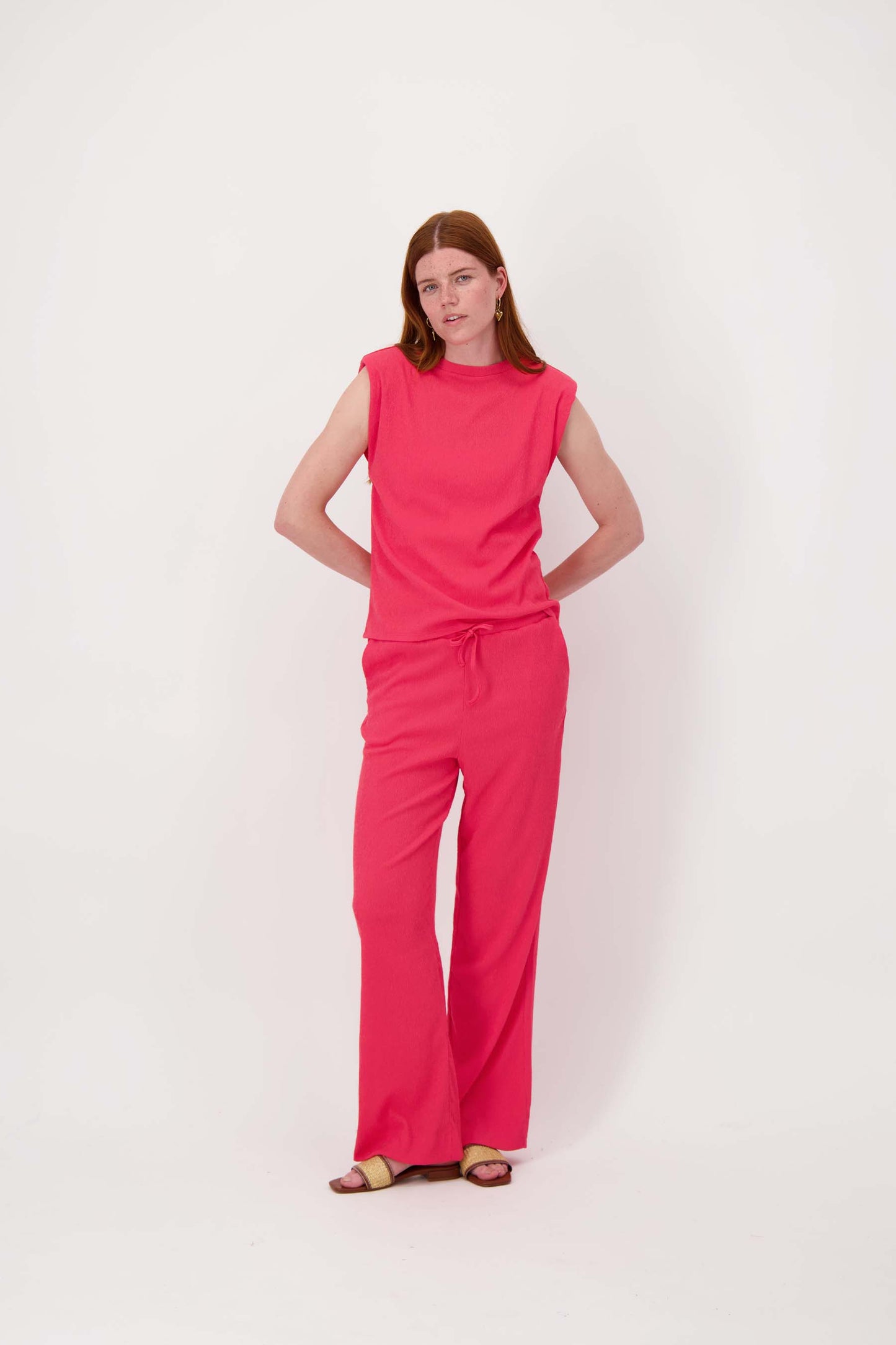 Zusss Crincle broek wij model - Raspberry