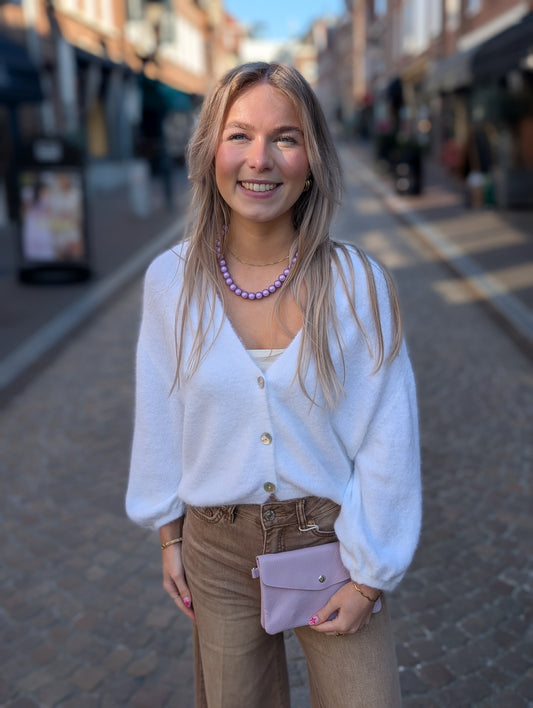 Liselot kort vest - Off white