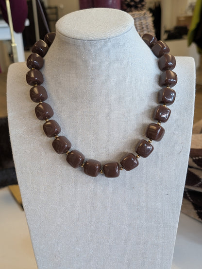 Boyce kralen ketting - Bruin