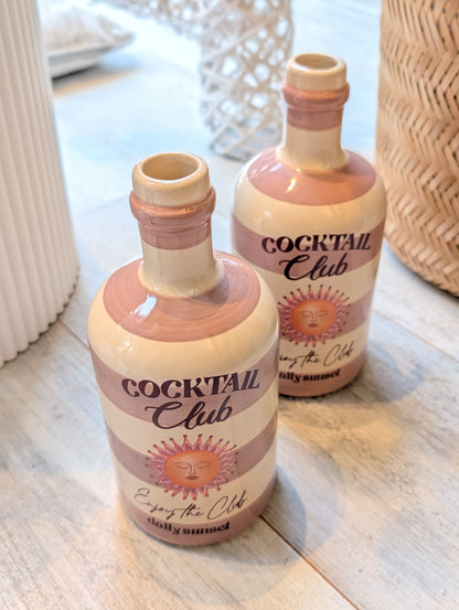 Cocktail club vaas - Creme / Lila