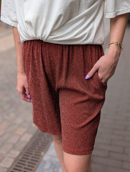 Glitter short - Brique