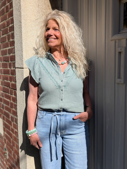 Ches top - Mint groen