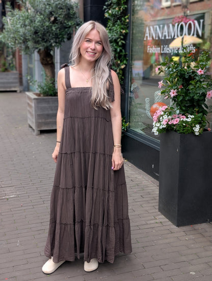 Bahama boho jurk - Bruin