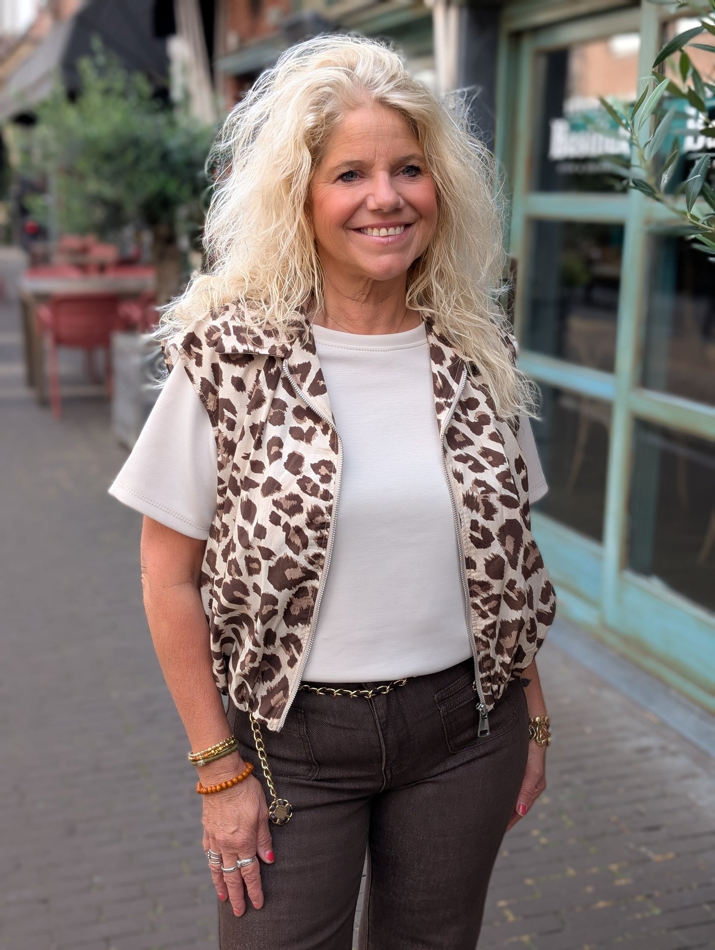 Ballon gilet Temy panter - Beige/Bruin