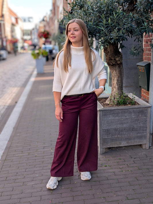 Pantalon Rowan - Wijn rood