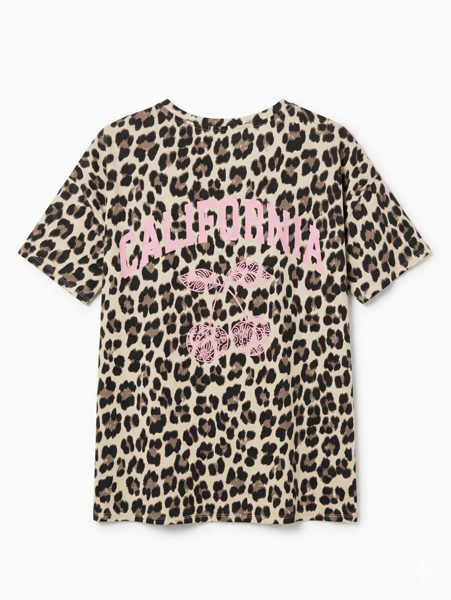 Wild Cherry Tee - Leo/Pink