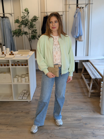 Esmee bomber jacket - Mint groen