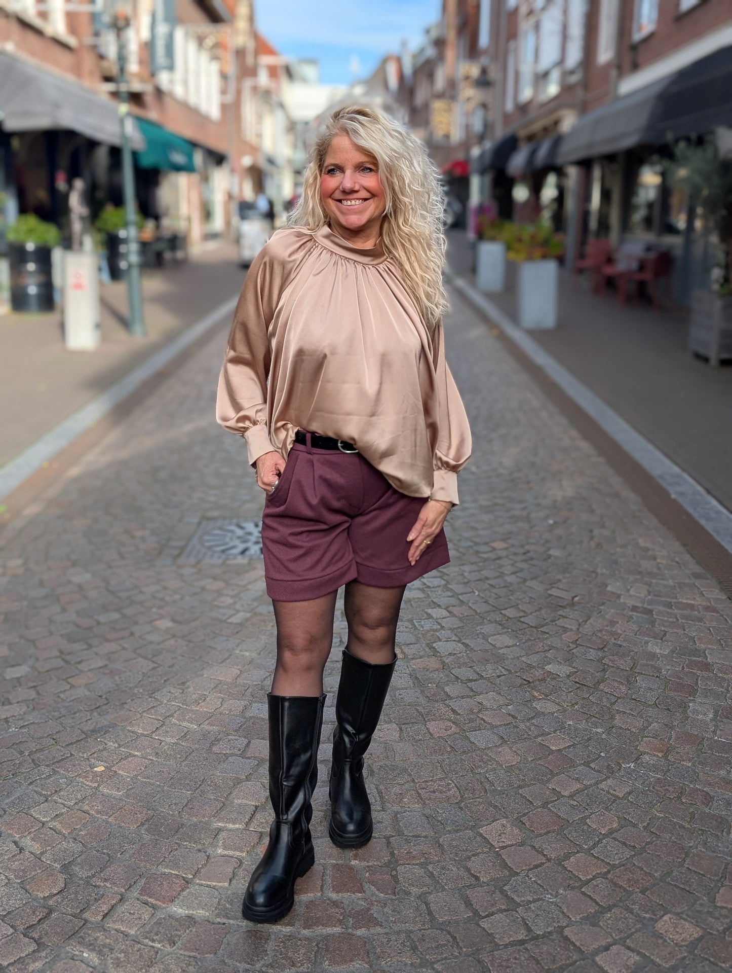 Short Demi - Wijnrood