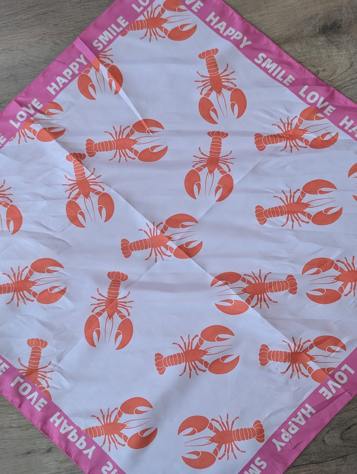 Kreeft sjaal - Roze / orange