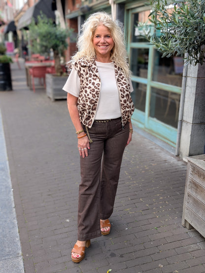 Ballon gilet Temy panter - Beige/Bruin