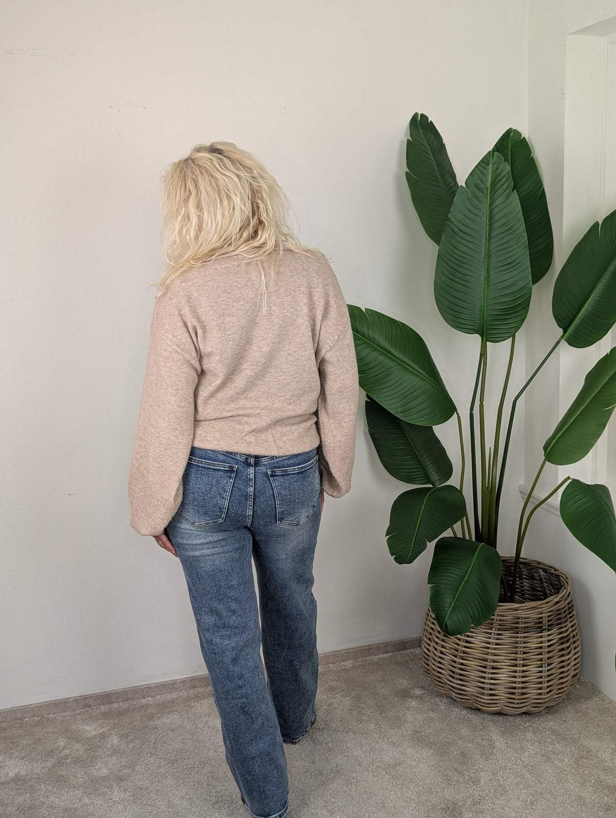 Maud strait leg Laulia jeans met sjaal