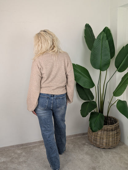 Maud strait leg Laulia jeans met sjaal