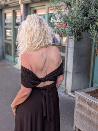 Lay wrap dress - Bruin