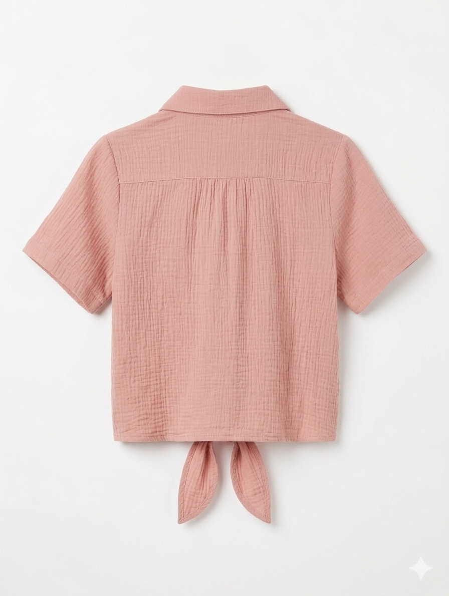 Lola Knot Top - Blush