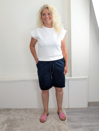Sany jersy short - Blauw