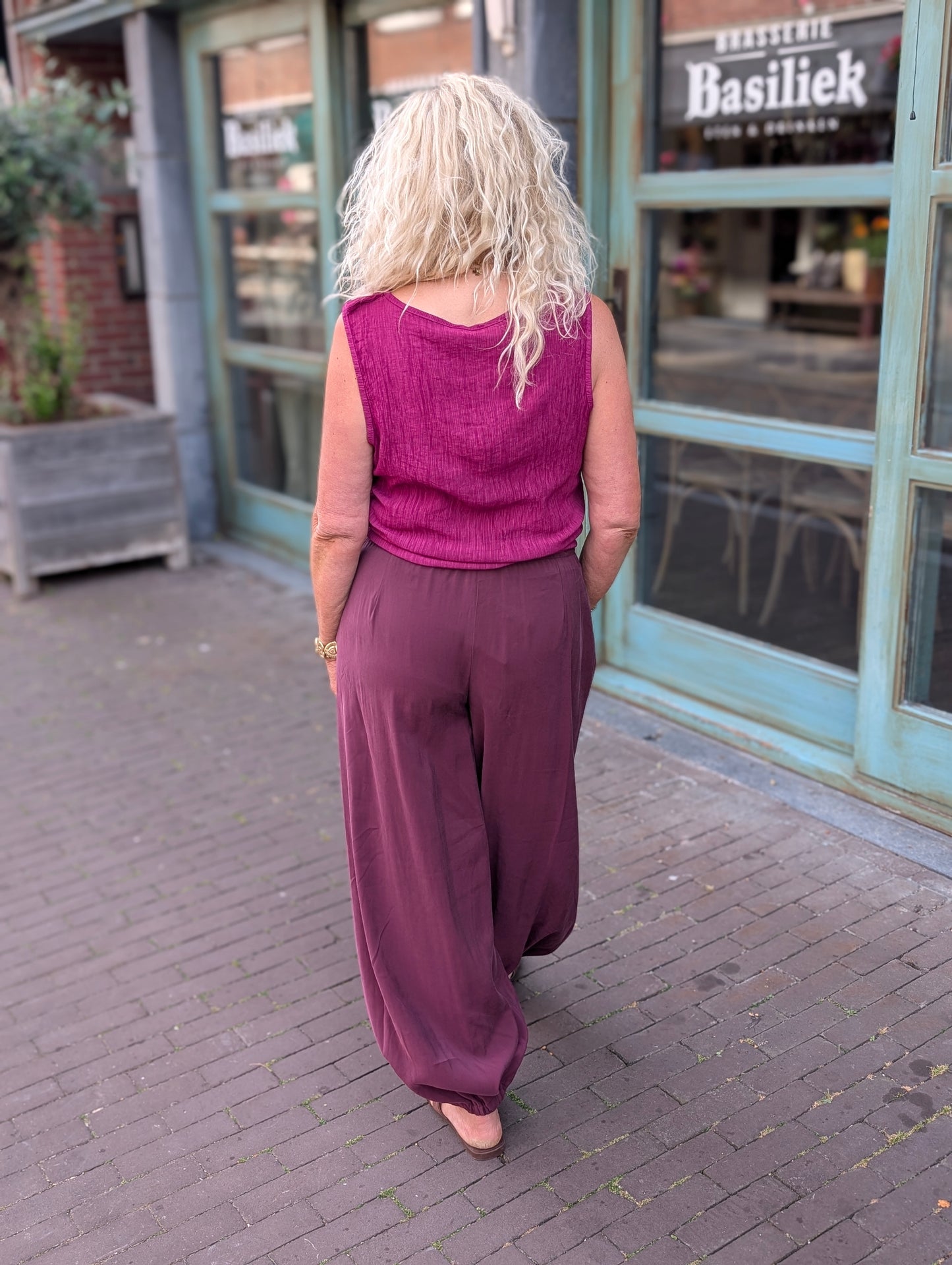 Maya ballon broek - Bordeaux rood