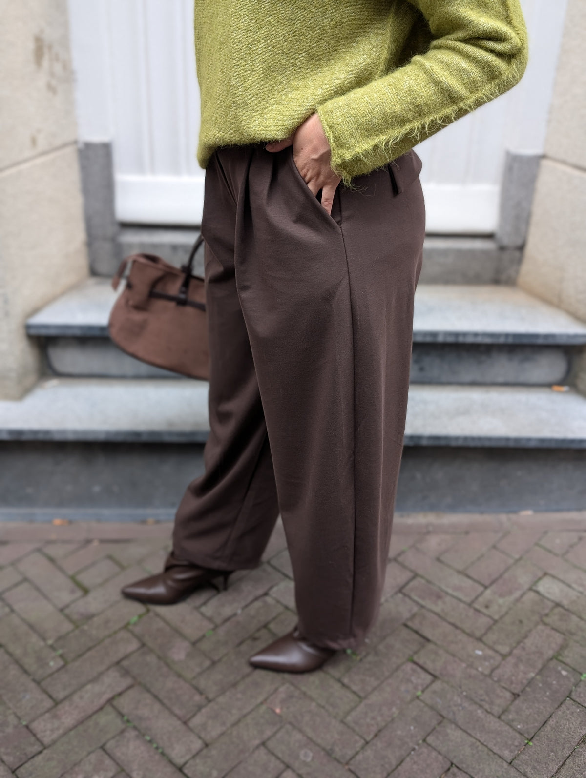 Faila barrel pantalon - Bruin