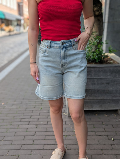 Norfy jeans short - Light wash