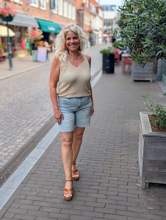 Norfy jeans short - Light wash
