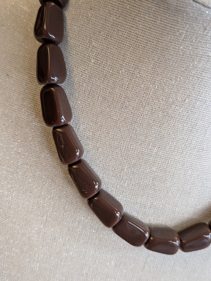 Buily kralen ketting - Bruin