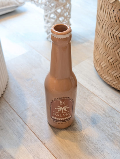 Palma vaas - Cacao bruin