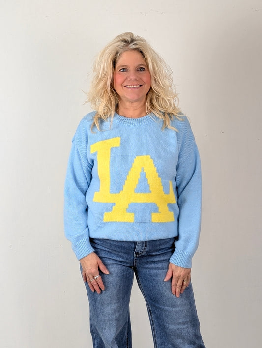 LA trui - Blue/ yellow