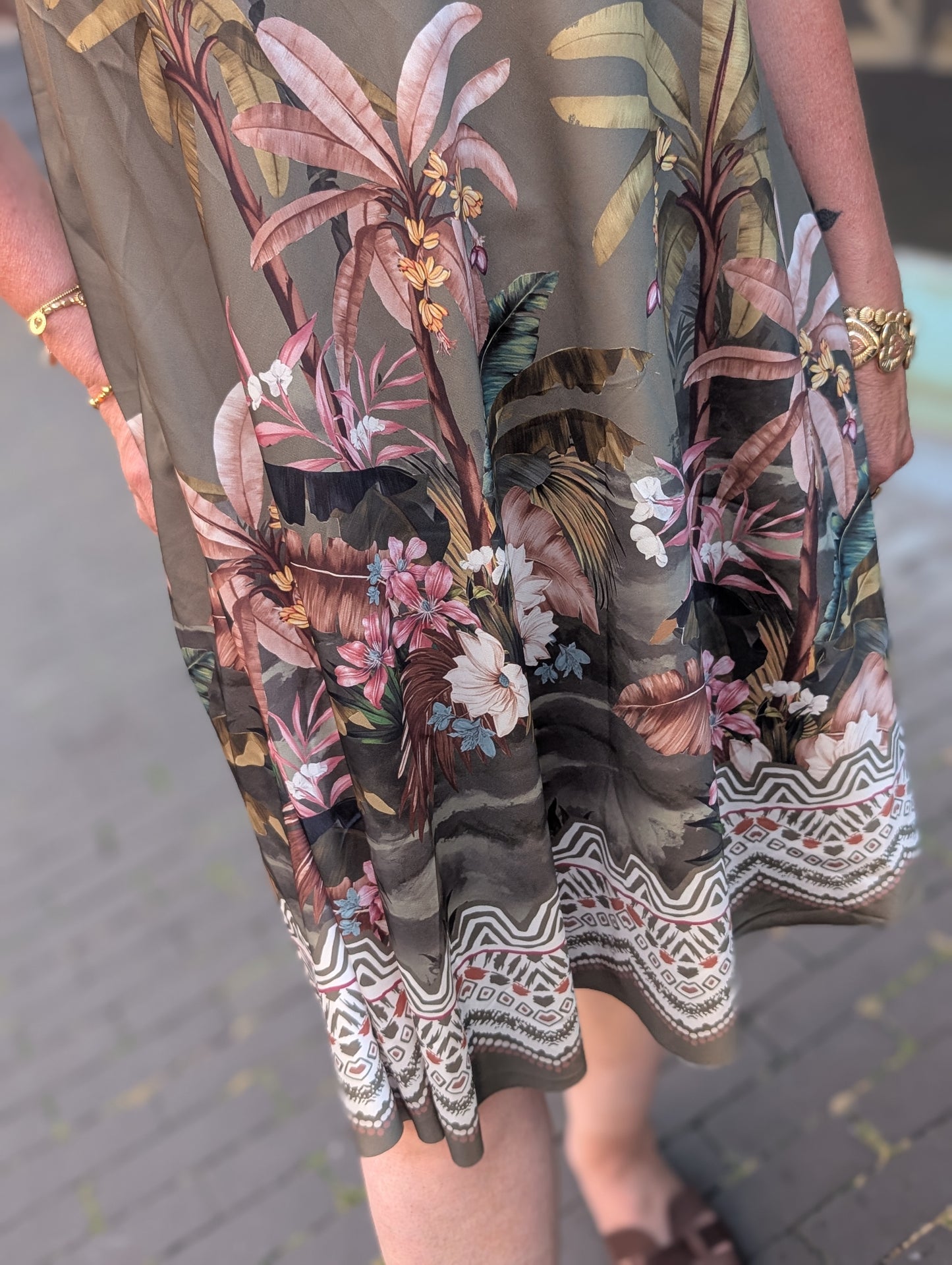 Safari dress - Groen