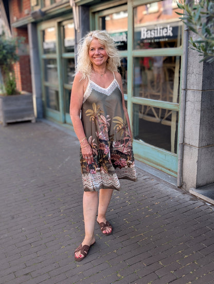 Safari dress - Groen