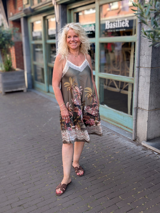 Safari dress - Groen