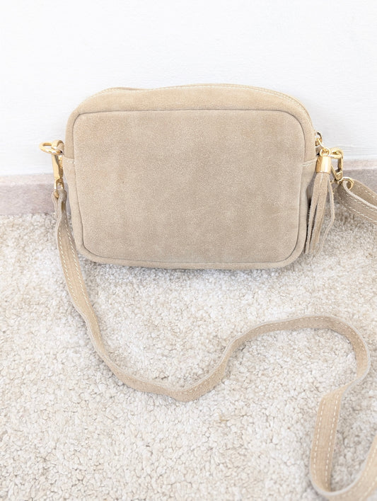 Suède tas Gwen - Beige