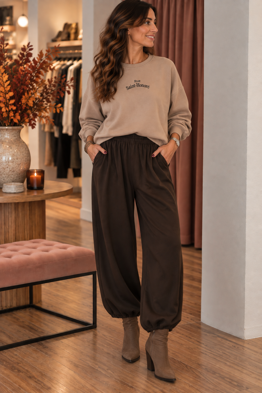 Laysi ballon broek - Bruin