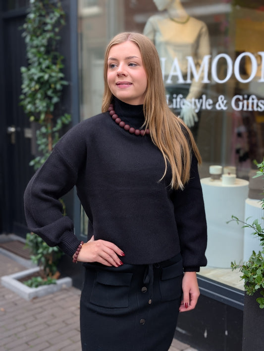 Louise sweater - Zwart