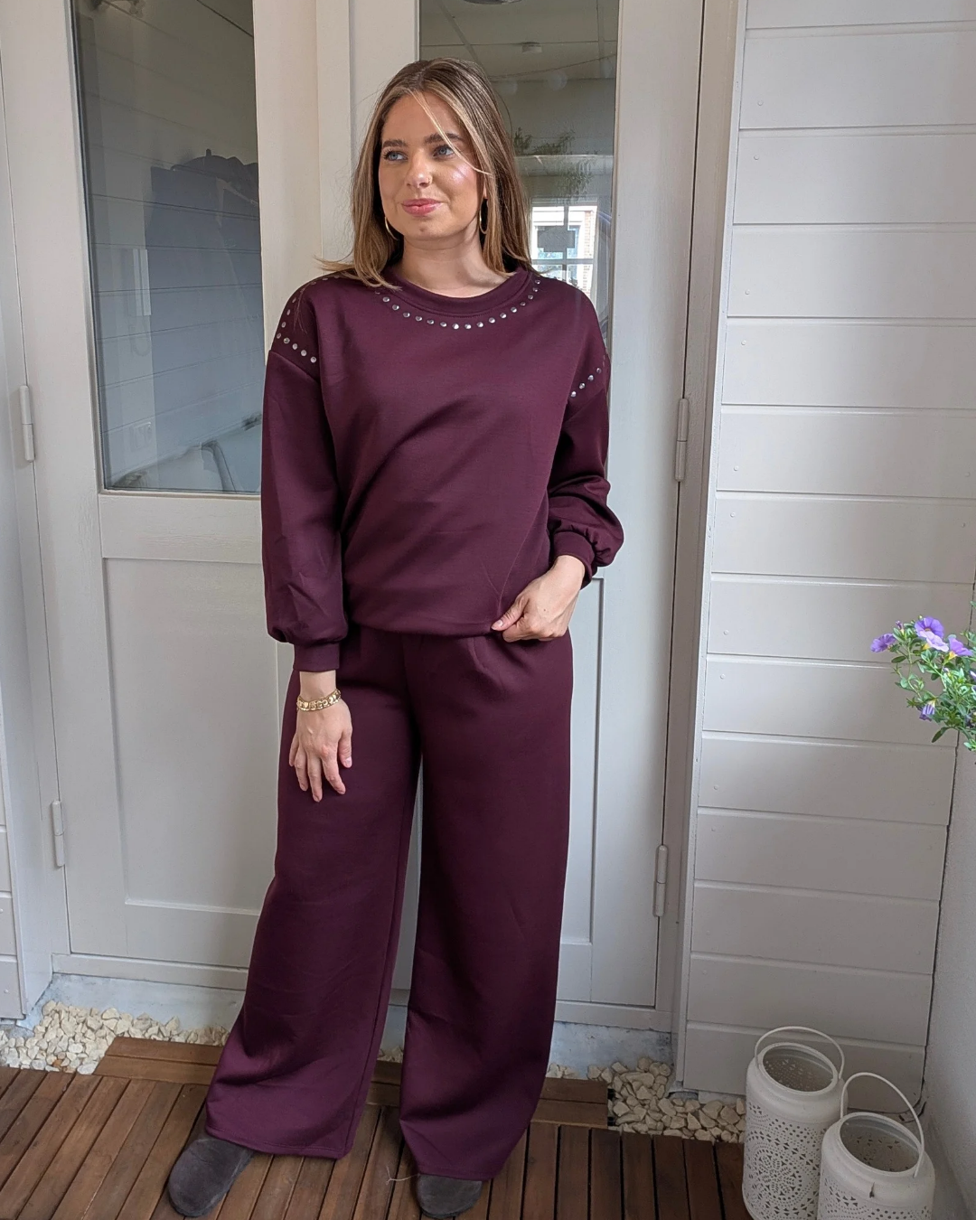 Comfy set studs - Bordeaux