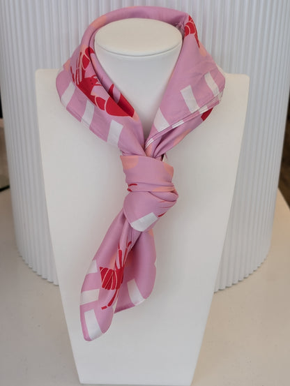 Kreeft sjaal - Rood  / roze