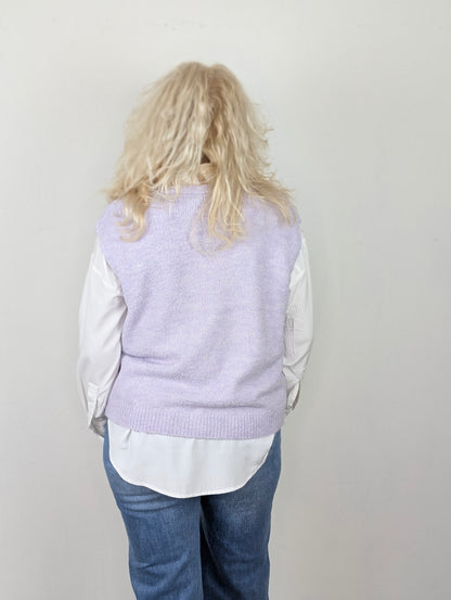Charlotte vest zonder mouw - Lila
