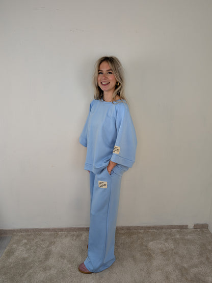 Pascal huispak shirt met broek - Licht blauw