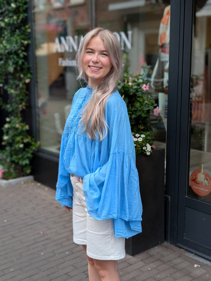 Boho Ibiza blouse - Blauw