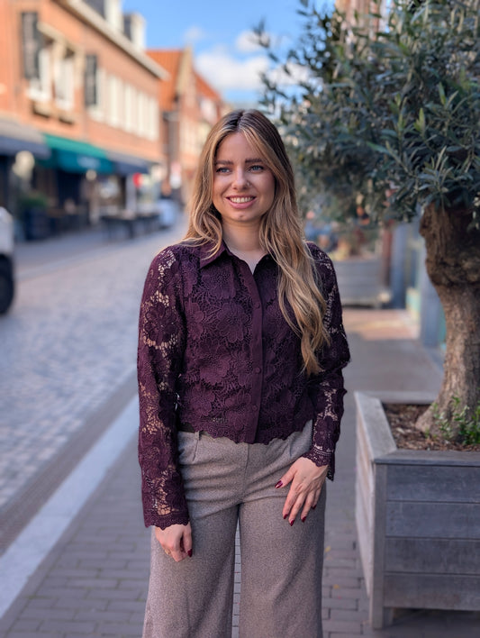 Blouse Liva - Aubergine