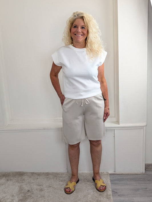 Sany jersy short - Creme