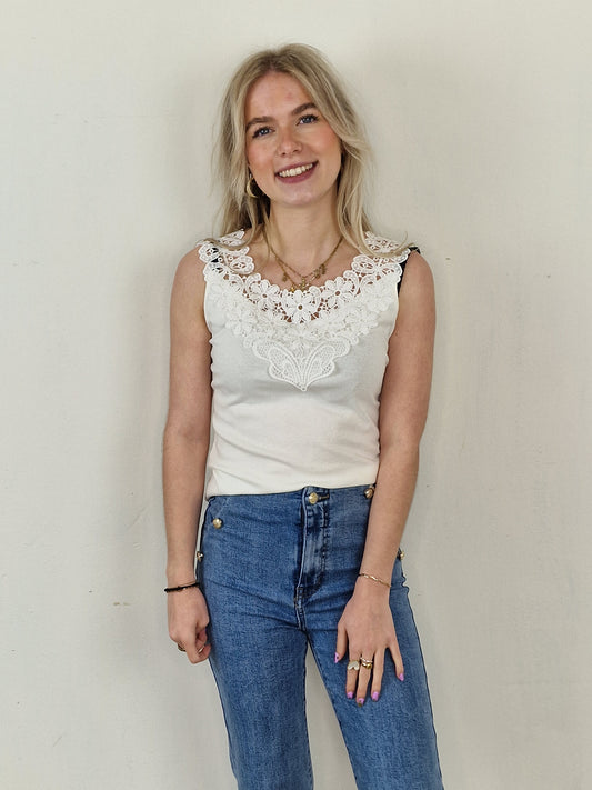 Top lace Celeste - Wit