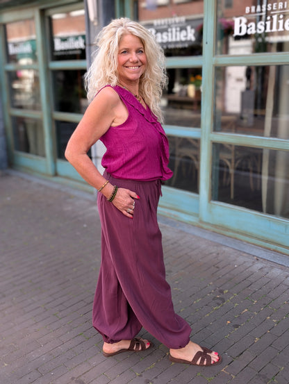 Maya ballon broek - Bordeaux rood