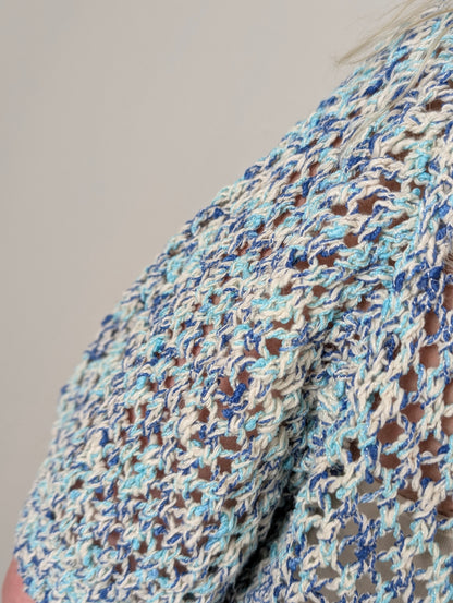 Jolene melange trui - Multi faded blue