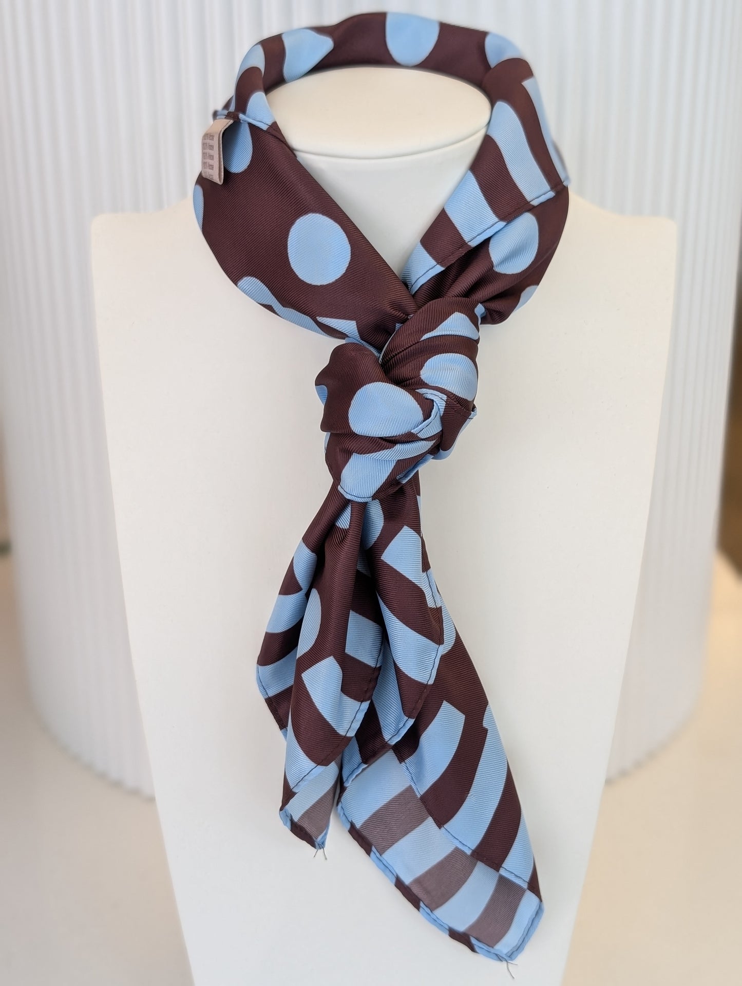 Love sjaal - Bruin  / blauw / roze
