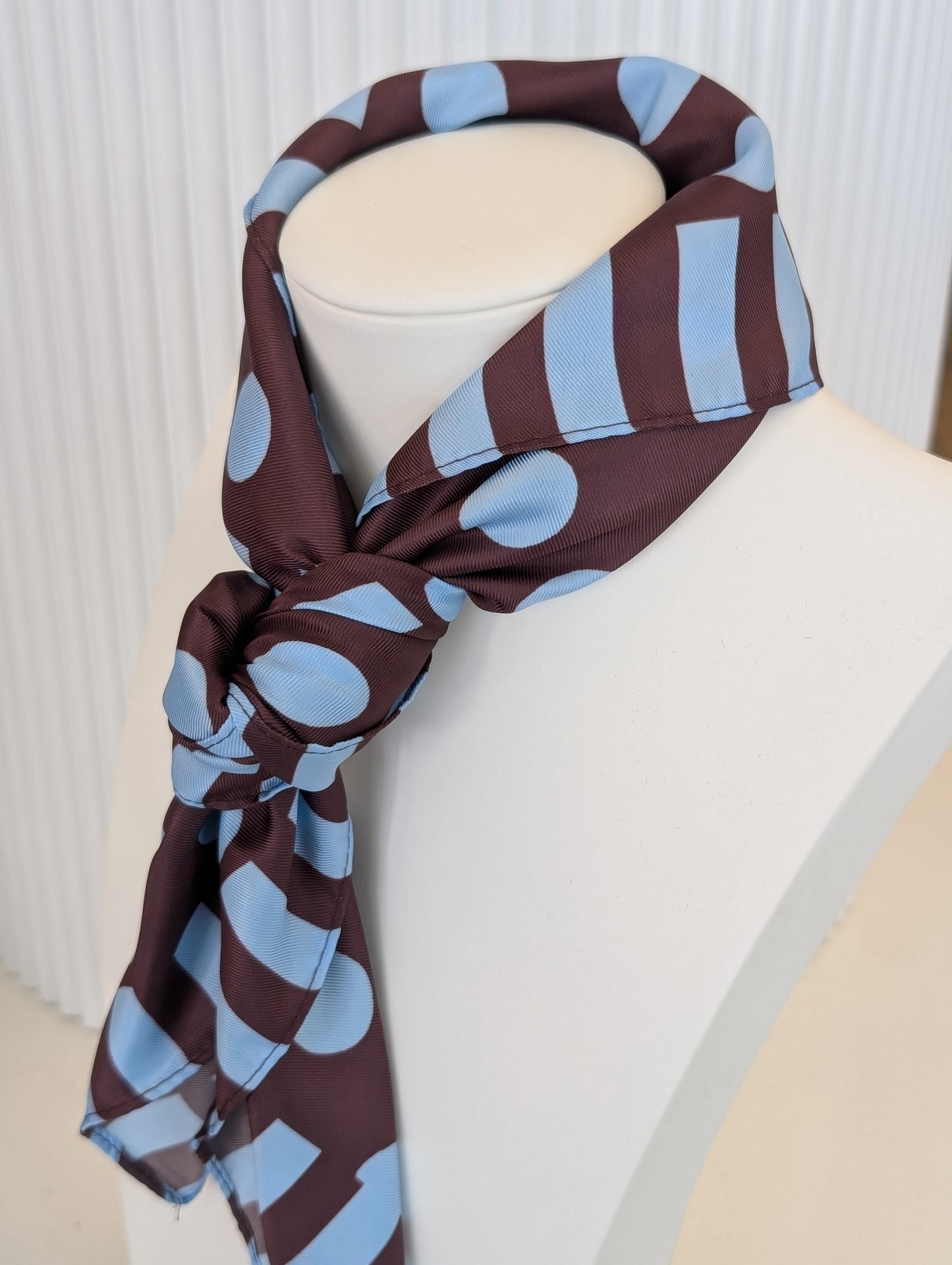 Love sjaal - Bruin  / blauw / roze