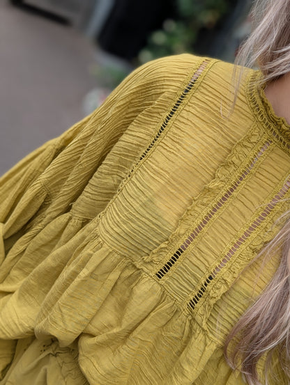 Boho Ibiza blouse - Pistache