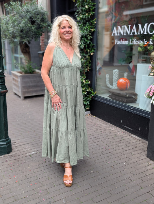 Summer Breeze Maxi Jurk - Groen