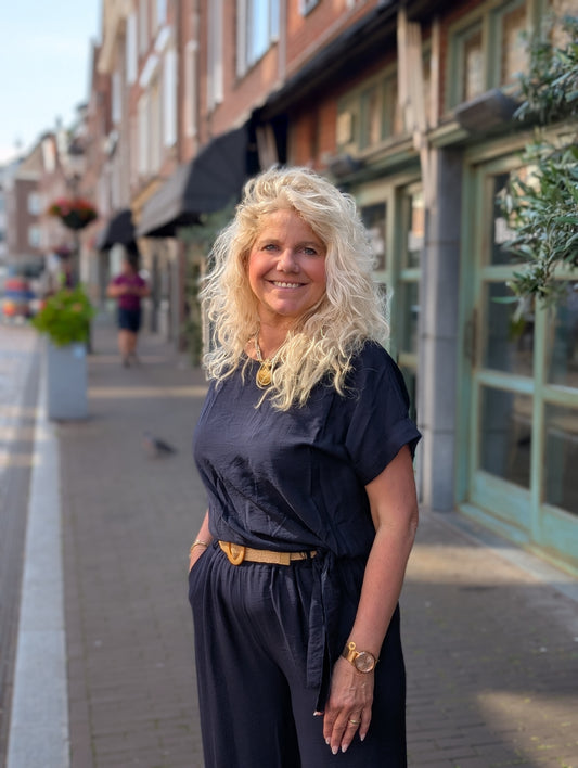 Candy strik top - Donker blauw