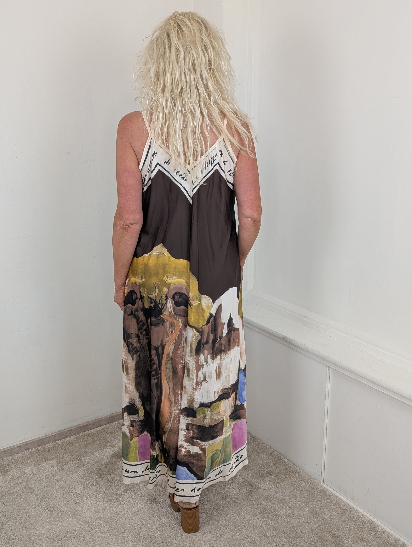 Verano maxi dress - Bruin mix