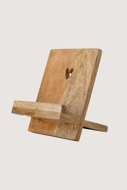 Zusss boekenstandaard hout hartje