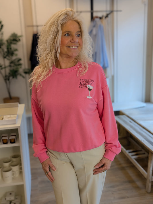 Espresso Martini club sweater - Roze